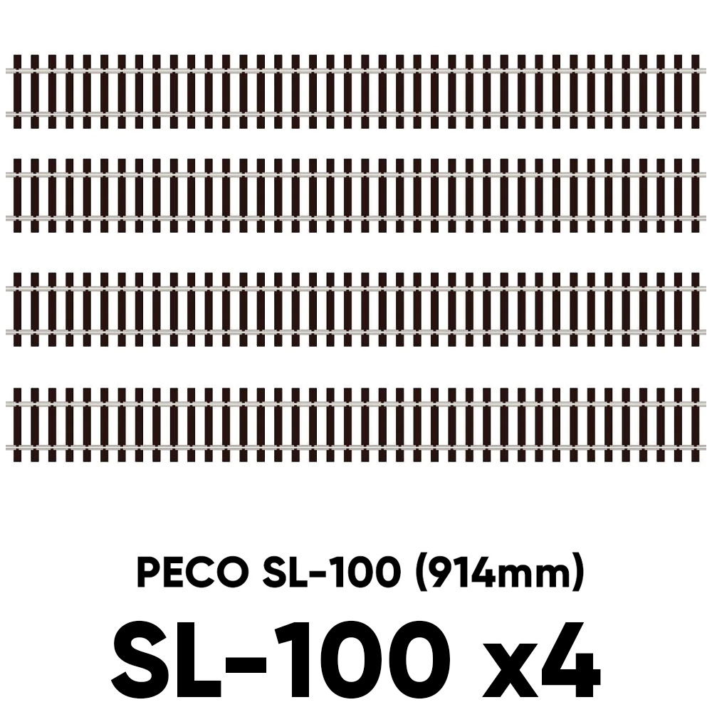 PECO SL-100 Flexi-Gleis Mit Holzschwellen – Flexibel Für Modellbahn Spur OO